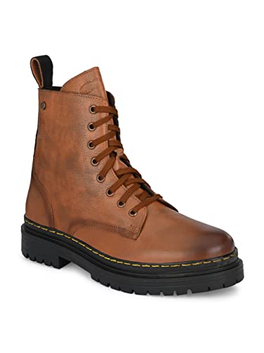 Image of Delize Men's Brown Grey Derby Boots