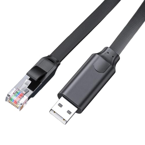 JINPIAOPIAO USB to RJ45 Debugging Cable Cord Safe Protections Compatible for Window 8/10 Insert and Play Supports Hot Swapping