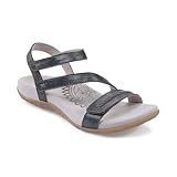 Aetrex Women's Gabby Orthopedic Strappy Sandals For Women - Adjustable Open Toe Arch Support Fashion Womens Sandals