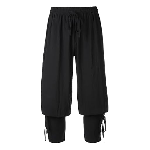 KarneLux Pantalones medievales para hombre, traje con cordones para LARP, pirata o vikingo, disfraz de pirata para carnaval, Halloween o cosplay, Negro , M | Ya disponible en tu tienda friki favorita! En mundofriki.es! KarneLux Pantalones medievales para hombre, traje con cordones para LARP, pirata o vikingo, disfraz de pirata para carnaval, Halloween o cosplay, Negro , M | Ya disponible en tu tienda friki favorita! En mundofriki.es!