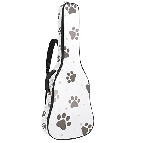 Sac guitare acoustique imperméable anti-pluie 42.9in à motif lézard et palmiers