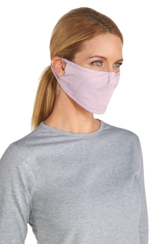 Coolibar UV Face Mask with Shapeable Nose Wire - UPF 50+ Sun Protection - Blackburn in Dusty Mauve