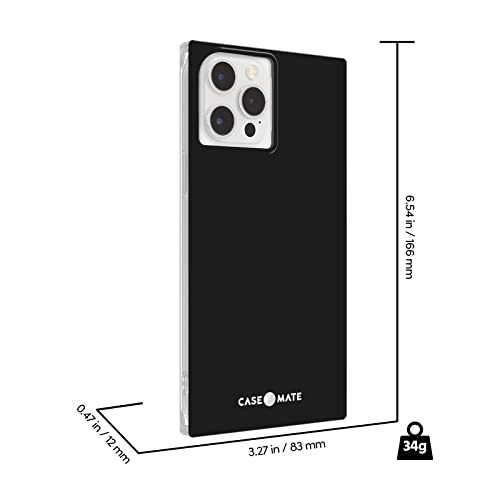 Coque rectangulaire iPhone 12 Pro Max Case-Mate BLOX antichoc fine noire