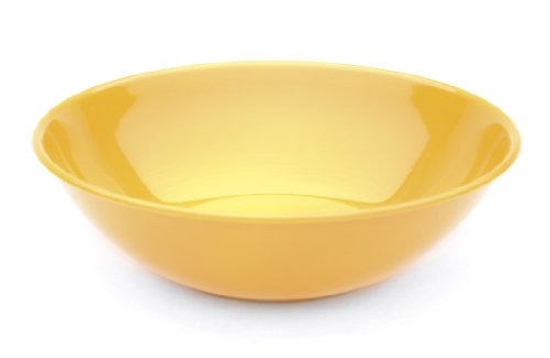 Harfield 15cm Polycarbonate Plastic Bowl - Yellow (Pack of 4)