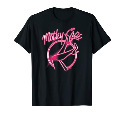 Mötley Crüe – Girls Girls Girls Pink Neon Heels Camiseta