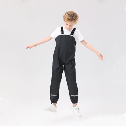 Image of Kids Unisex Rain Pants, Green, Size 2-9 Years