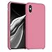 kwmobile Silikonowe etui TPU do Apple iPhone XS - wąskie ochronne etui na telefon z miękkim wykończeniem - Bubblegum Pink
