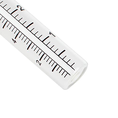 TBWHL 2pcs 5" Capacity Rain Gauge Glass Replacement Tube for Yard Garden Outdoor Home
