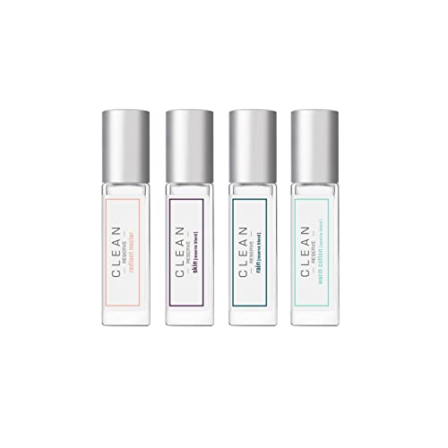 Clean Reserve Eau De Parfum Layering Gift Set | Includes Warm Cotton, Skin, Rain, And Radiant Nectar Fragrance | 4 X 5Ml Spray #TOP3