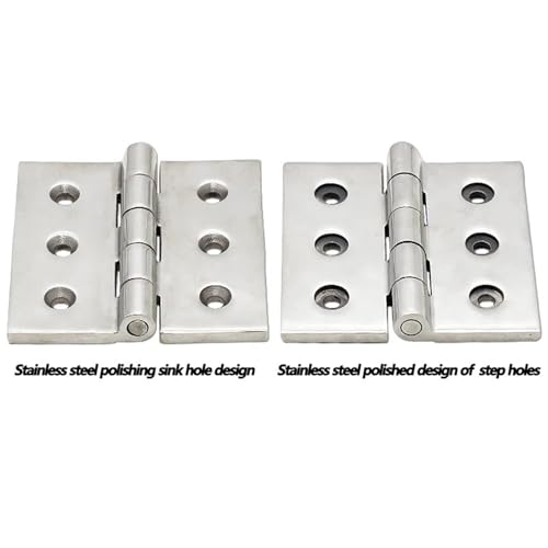 Charnière acier inoxydable moulé 5mm robuste pour armoire électrique 1pc