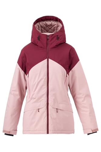 Flylow Women's Sarah Jacket Insulated Waterproof Breathable Ski & Snowboard Coat - Dusty Iris/Ruby - Medium