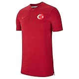 Nike 2020-2021 Turkey Authentic Polo Football Soccer T-Shirt Trikot (Red)