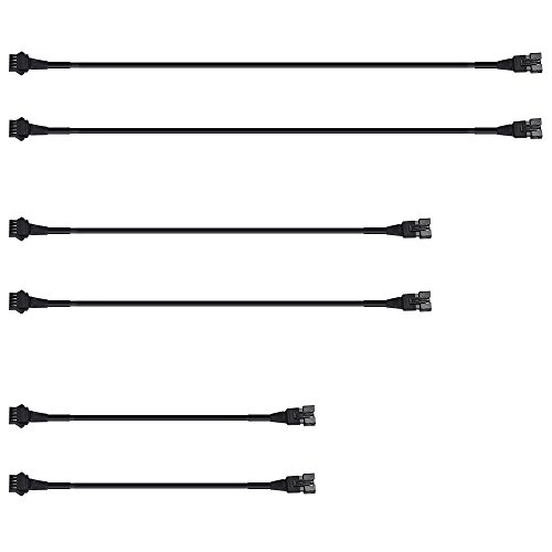 Orange Tech 4pcs 60cm/90cm/120cm Extension Cable Wire Cord set, Extenders for Car or Motorcycle LED Strip Lights Kit,LED Multi-color Neon Light Strip