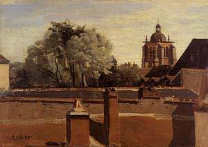 Peinture à l'huile Orléans Corot souvenir poétique du paysage de 1830