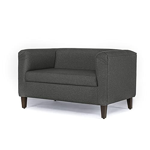 Image of Wakefit Sofa Set | 3 Year Warranty | Sofa 2 Seater, 2 Seater Sofa for Living Room, Wooden Sofa Set, Couch Sofa for Living Room - Miami(Omega : Grey)