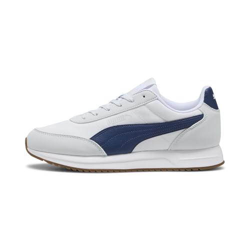 PUMA Sneakers R78 Lightwind Unisexe 44.5, White Blue Jewel Silver Mist Gray