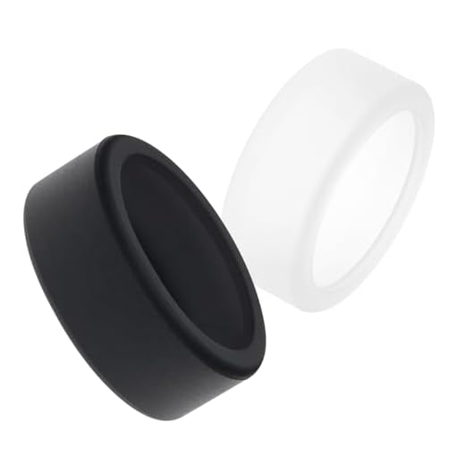 Silicone Ring Cover Compatible with Oura Ring 4/Oura Ring Gen3/Samsung Galaxy Ring, S&M Size Elastic Case for Oura Ring, Anti-Scratch&Flexible for Men Women (Black&White, S(6/7/8/9/10))