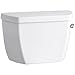Kohler K-4484-TR-0 Highline Classic 1.0 gpf Toilet Tank with Tank Cover Locks and Right-Hand Trip Lever, White