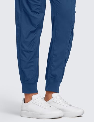 Image of CRZ YOGA Ease Line Joggers 26 inch /28.5 inch /30.5 inch | Casual, Lightweight, Ruched Design, Pockets, for Women
