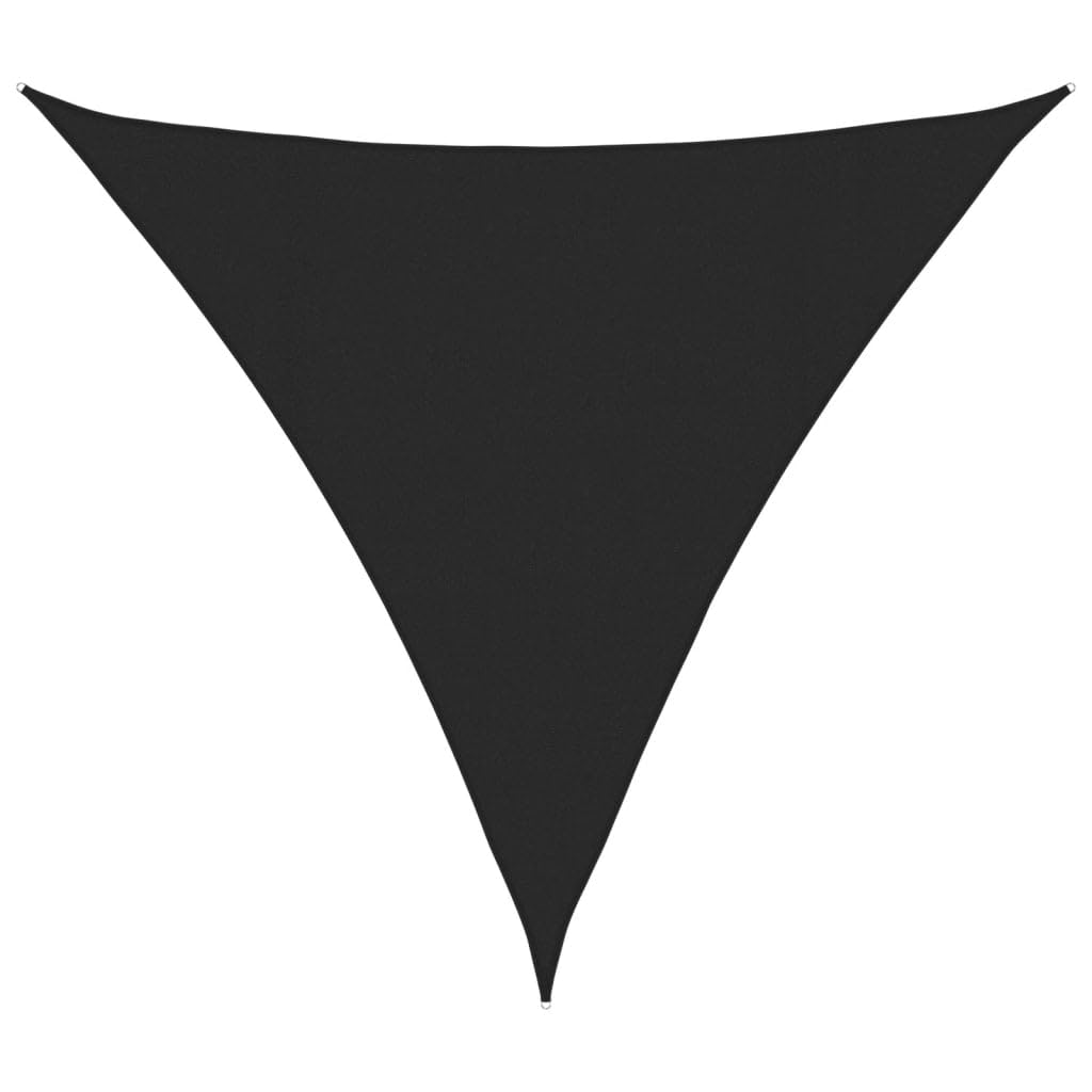 vidaXL Sunshade Sail Sun Sail Trap Sunscreen Sunshade Sail Patio Shade Shade Canopy Outdoor Garden Patio 160 g/m² Black 4x4x4 m HDPE — image 1