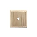 WADDELL Small Post Top Plate 3.5'x3.5' w/Pre-Drilled Screwhole | Pressure Treated Weather Resistant Unfinished Pine Wood | DIY Outdoor Decor Accessories for Porch, Deck, Fence, Mailbox, Lamp