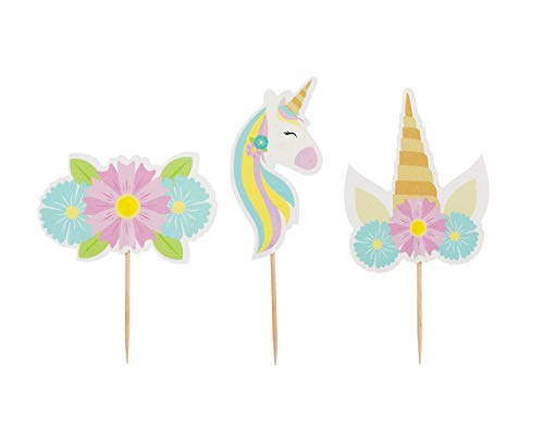 Unicorn Cupcake Wrapper and Topper Set Includes Unicorn Cupcake Wrappers, Unicorn Cupcake Toppers | 72-Pieces, Decorates 24 Cupcakes for Birthday Party, Baby Shower, Sip and See Party BBC - Thumbnail 6