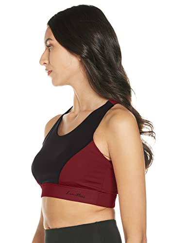 Image of Longies Women's Polyester, Spandex Padded Wire Free Sports Bra