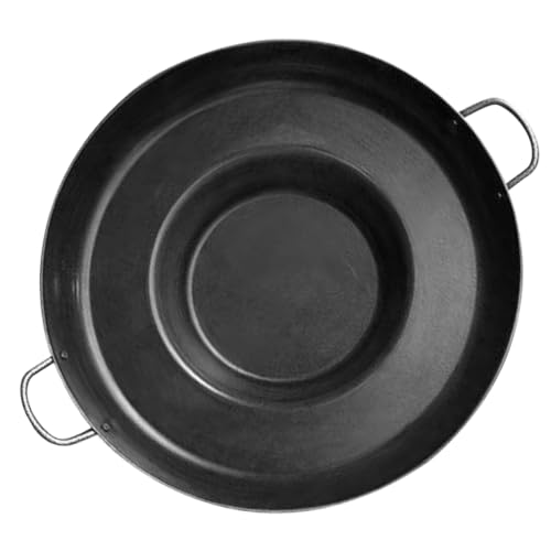 Zerodeko Sartén De Acero Inoxidable Sartén Cóncava Profesional Utensilio De Cocina Para Freír Patatas y Preparar Desayunos