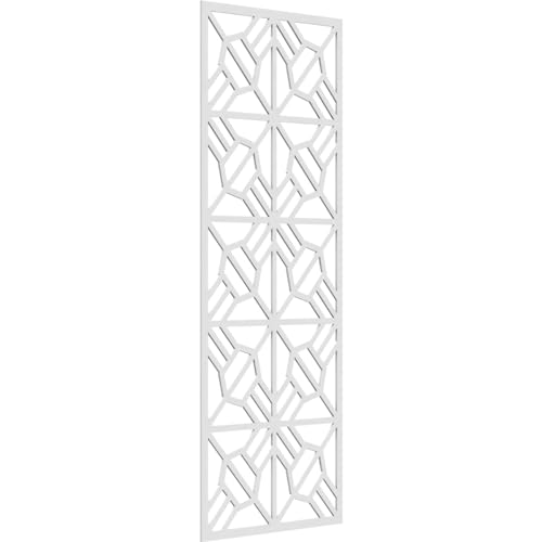 Image of 33 3 /8 inchW x 84 3 /8 inchH x 3 /8 inchT Auburn Decorative Fretwork Wall Panels in Architectural Grade PVC
