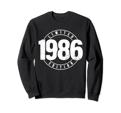 Limited Edition 1986 Streetwear Birthday Graphic Birth Year Sweatshirt