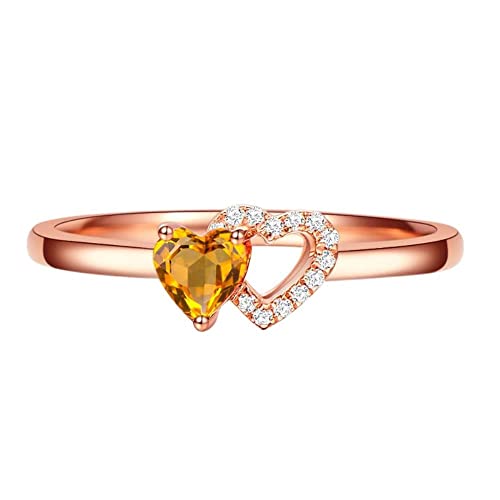 Bague citrine pour alliances fines qui ne ternissent pas avec le temps