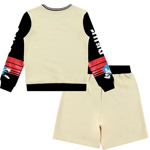 Image of Sonic the Hedgehog Boys Hoodie or Crewneck Sweatshirt & Shorts Set, Little & Big Boys Sizes 4-20