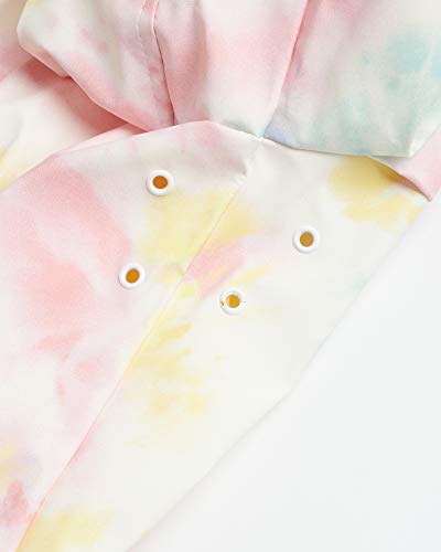 URBAN REPUBLIC Woman?s Raincoat ? Waterproof Slicker Shell Rain Jacket (S-3XL, Plus Size), Size Medium, Tie Dye - Thumbnail 3