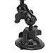 Mtlavishness ABS Car Suction Mount Automobile Data Recorder Suction Stand for OSMO Action OSMO Easy to Install and Operate Double Ball Structure 360 Degree Adjustment High