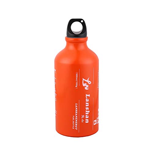 ZAVAREA Portable Liquid Fuel Bottle, Outdoor Camping Petrol Diesel Kerosene Alcohol Liquid Gas Tcank Fuel Storage Bottle 500ml, Empty Fuel Bottle