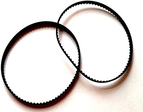 2 New Belts for 162XL037 Timing 81 Teeth Cogged Black Rubber 0.375