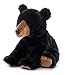 The Petting Zoo Black Bear Stuffed Animal, Gifts for Kids, Wild Onez Zoo Animals, Black Bear Plush Toy 12 inches