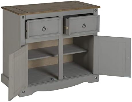 Corona Grey Wax 2 Door Sideboard