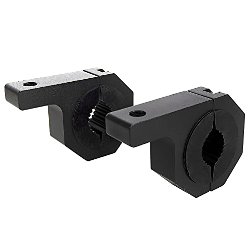 RIGIDON(ボスキー)< 2個セット> オートバイ 作業灯 用 パイプ 挟み込み ステンレス ブラケット ステー 板金 金具 LED 作業灯 ライトバー サーチライト スタンド クランプ 頑丈 穴をあけ不要 取付簡単 前照灯 作業灯 デッキライト サー