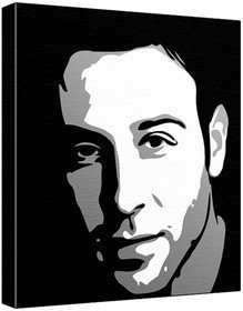 Coby Ryan Mclaughlin (100% Original Painting. Not A Print ) Acrylic Paint On Deep Framed Canvas (60 x 50 x 1.8 cm) 3-Colour Black/Grey/White-image-16