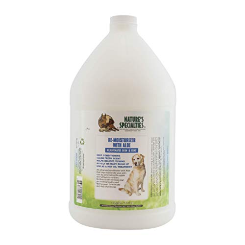 Nature's Specialties Moisturizing Dog Conditioner for Pets, Ready to Use, Made in USA, Aloe Remoisturizer, 1gal