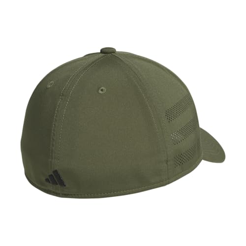 adidas Herren Gameday Stretch Fit, Fitted Baseball Caps for Men, Flexible Athletic Sports Cap Baseballkappe, Olive Strata Green/Black/4.0… – Ansicht 4