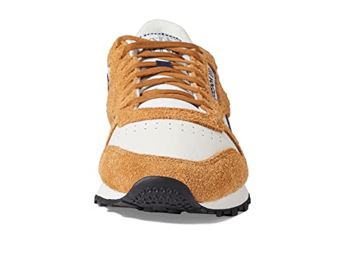 Image of Chalk / Wild Brown / Vector Navy Reebok Classic Leather