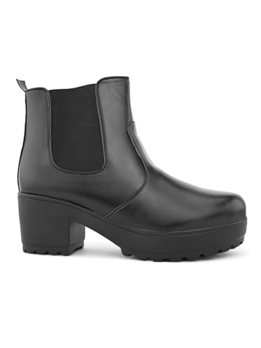 Image of XE Looks Attractive,Comfortable & Stylish Casual High Block Heel Boot For Women Ankle Length Design