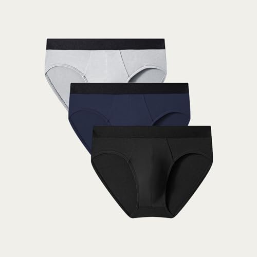 3 Pack Mens Underwear Triangle Panties Soft Breathable Underpants Low Rise Briefs