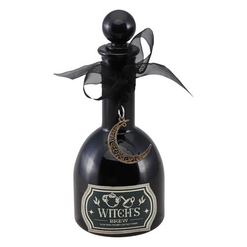 Deko Giftflasche Witch's Brew 19,5 cm | Schwarz