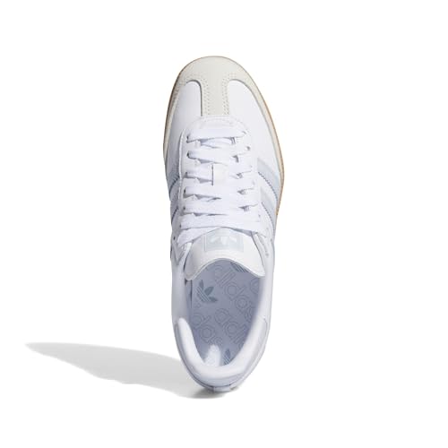 Image of adidas Samba OG Womens Sneaker (White Halo Blue Gum, 5.5, IE0877)