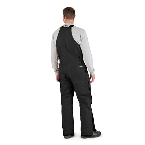 Berne Men's Heritage Insulated Duck Bib Overall, X-Large Regular, Black - Thumbnail 2