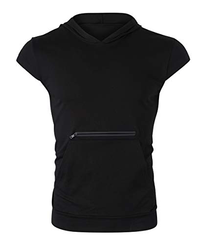 Homme Debardeur à Capuche Sport Musculation Tank Top sans Manches Maillot Sleeveless T-Shirt Fitness Bodybuilding Sweats de Running – Image 4