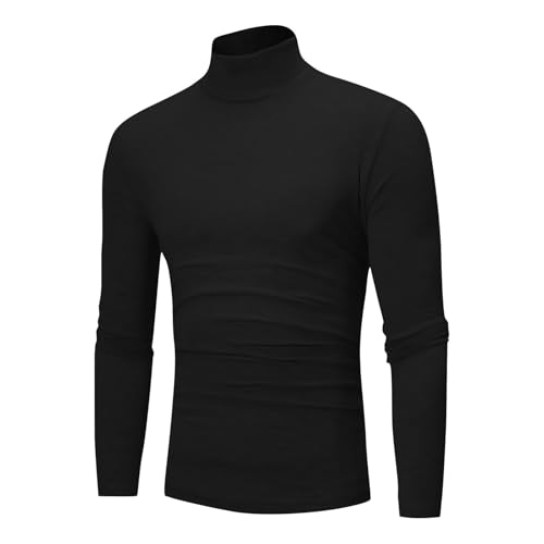 Turtleneck Undershirt for Men Soft Touch Winter Fall Slim Fit Sweater Lightweight Casual Pullovers Underwear2